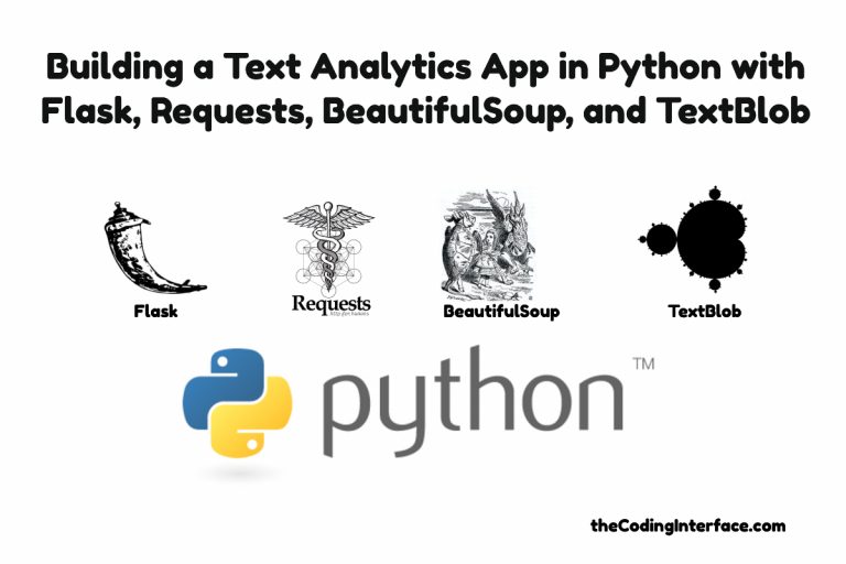 Building a Text Analytics App in Python with Flask